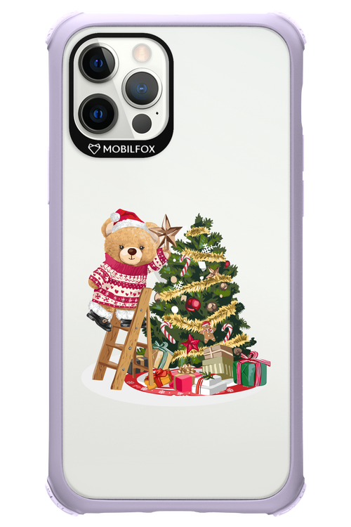 Christmas Bear (Transparent) - Apple iPhone 12 Pro