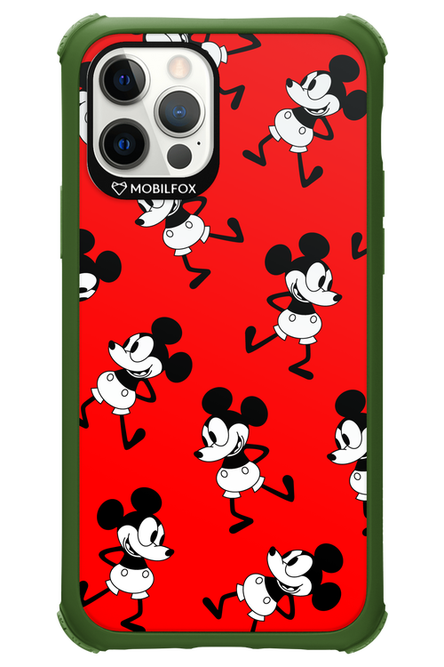 Iconic Mouse (red pattern) - Apple iPhone 12 Pro