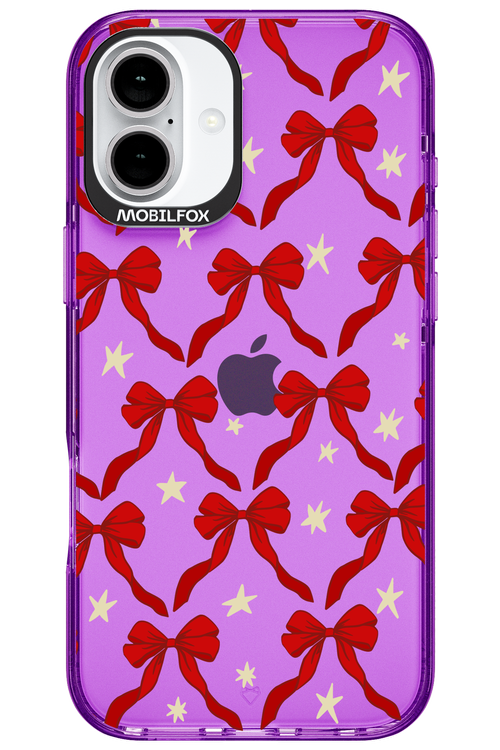 Bow & Stars (Transparent) - Apple iPhone 16 Plus