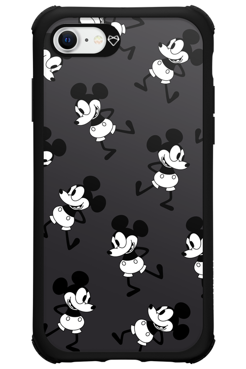 Iconic Mouse (antracite pattern) - Apple iPhone SE 2020