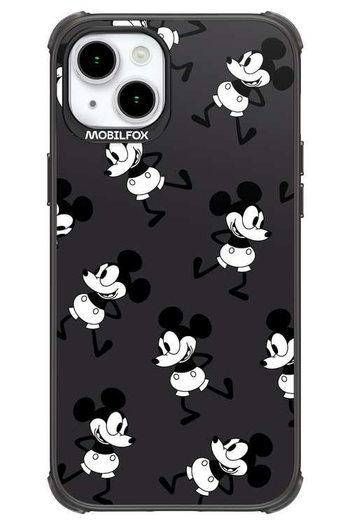 Iconic Mouse (antracite pattern) - Apple iPhone 15 Plus
