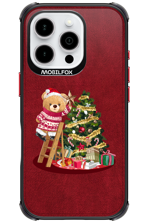 Christmas Bear (Burgundy) - Apple iPhone 16 Pro