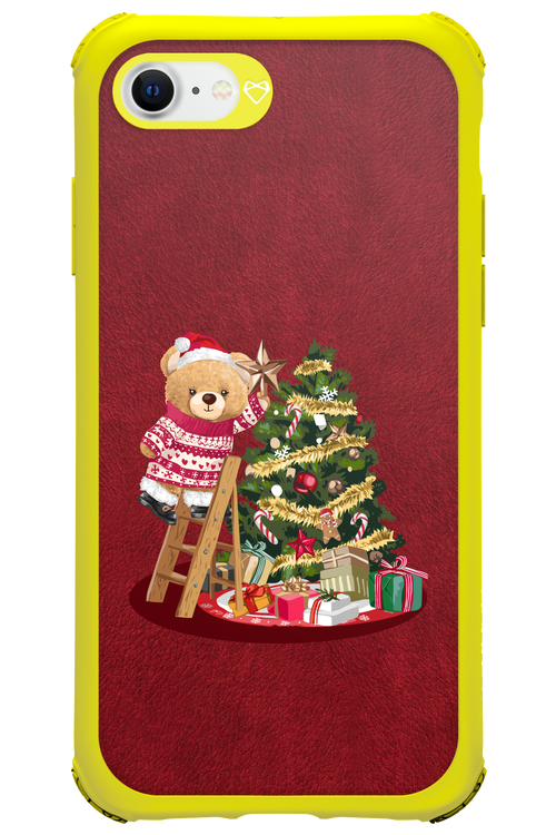 Christmas Bear (Burgundy) - Apple iPhone 7