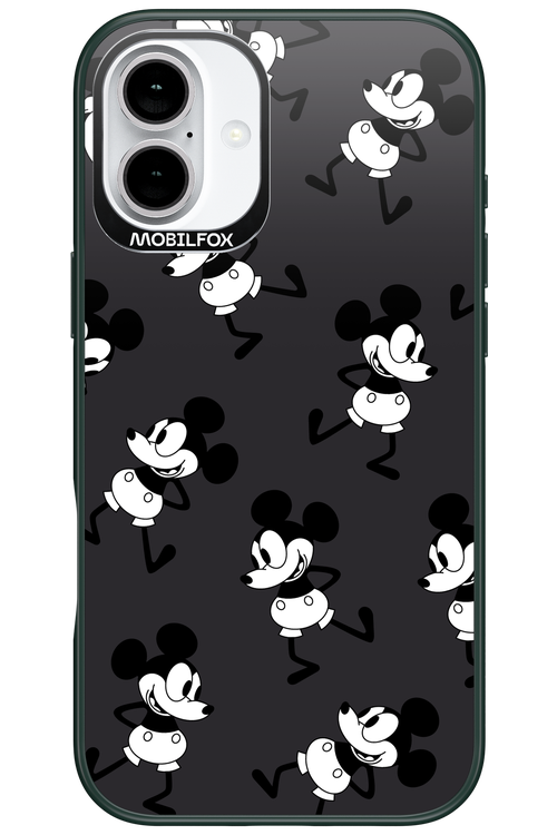 Iconic Mouse (antracite pattern) - Apple iPhone 16 Plus