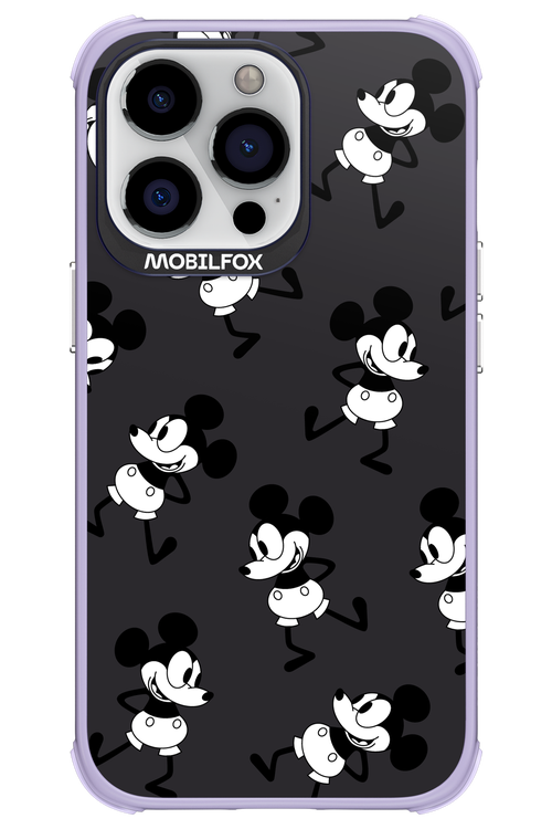 Iconic Mouse (antracite pattern) - Apple iPhone 13 Pro