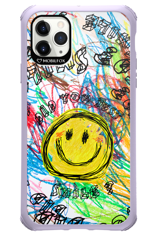 Crayon Smiley Colorful - Apple iPhone 11 Pro Max