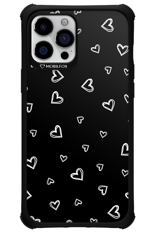 Monochrome Hearts 2.0 - Apple iPhone 12 Pro Max
