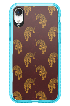 Burgundy Leopard Pattern - Apple iPhone XR