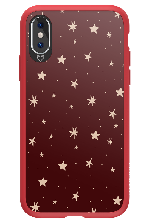 Burgundy Stars - Apple iPhone X