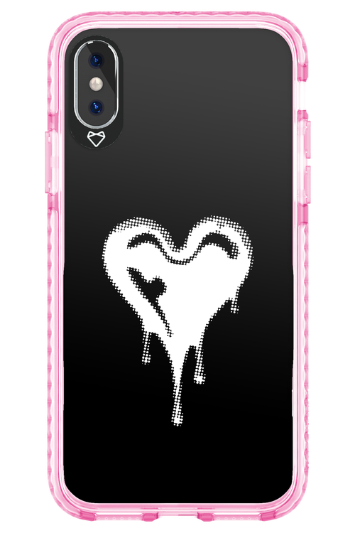 Heart Black - Apple iPhone X