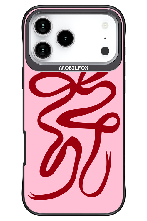 Burgundy Bow - Apple iPhone 17 Pro Max