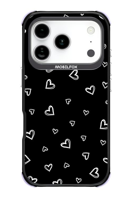 Monochrome Hearts 2.0 - Apple iPhone 17 Pro