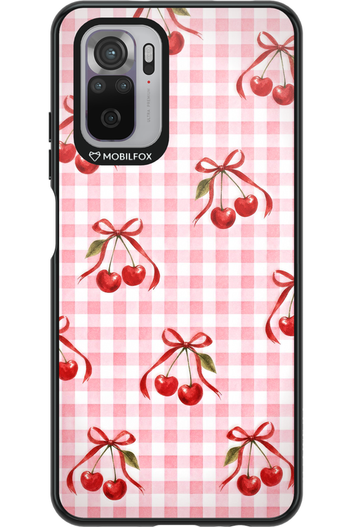 Pink Cherry Checked 2.0 - Xiaomi Redmi Note 10