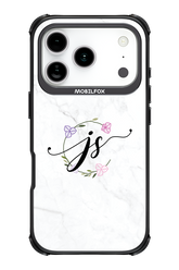 JS Monogram White - Apple iPhone 17 Pro