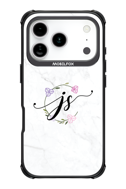 JS Monogram White - Apple iPhone 17 Pro