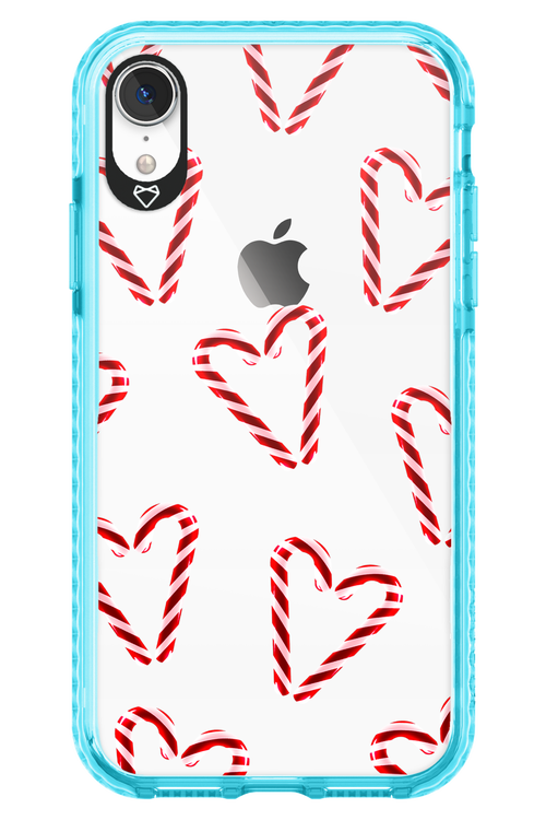 Candy Cane Hearts - Apple iPhone XR