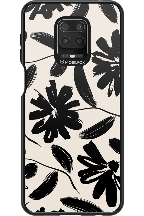 Monochrome Flowerss 2.0 - Xiaomi Redmi Note 9 Pro
