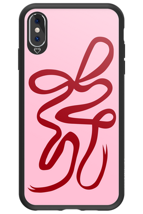 Burgundy Bow - Apple iPhone XS Max
