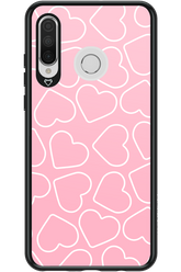 Line Heart Pink - Huawei P30 Lite