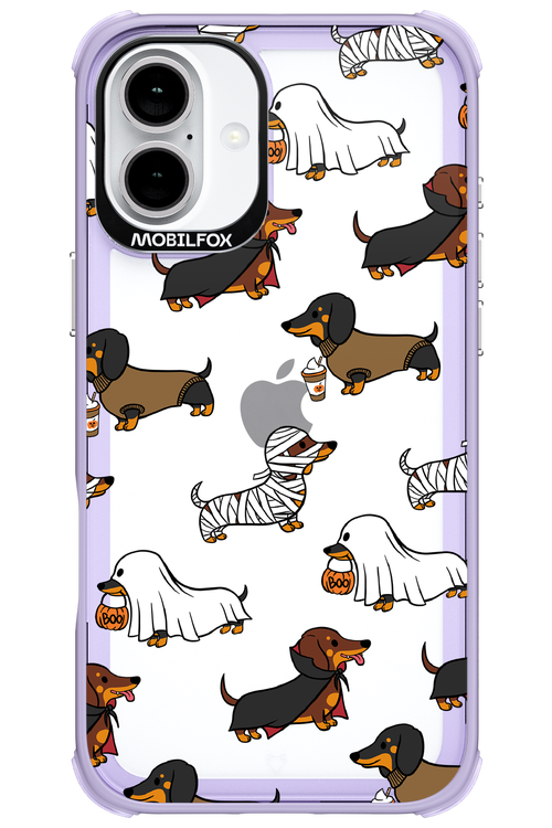 Scary Dachshund (Transparent) - Apple iPhone 16 Plus