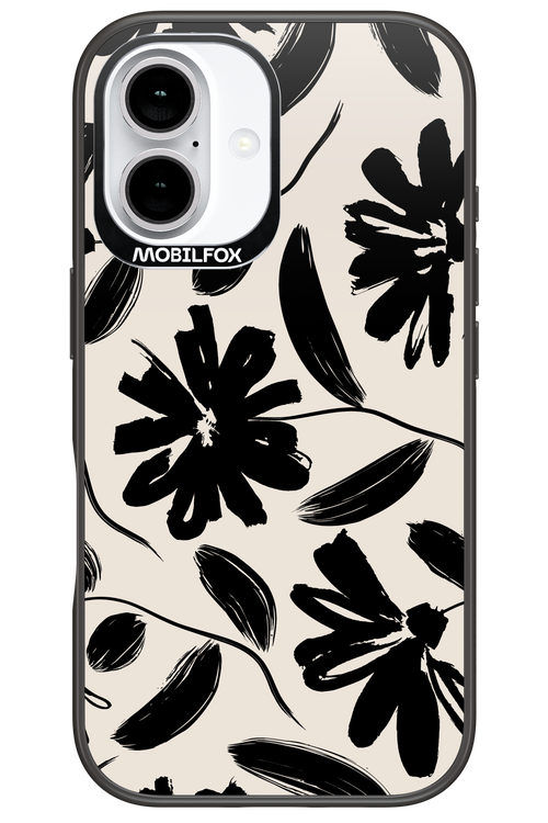 Monochrome Flowerss 2.0 - Apple iPhone 16