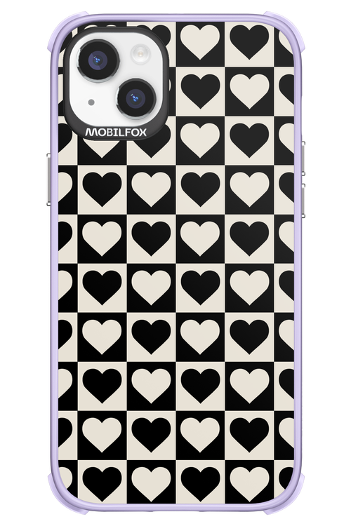 Checkered Heart - Apple iPhone 14 Plus