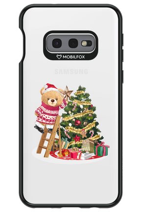 Christmas Bear (Transparent) - Samsung Galaxy S10e