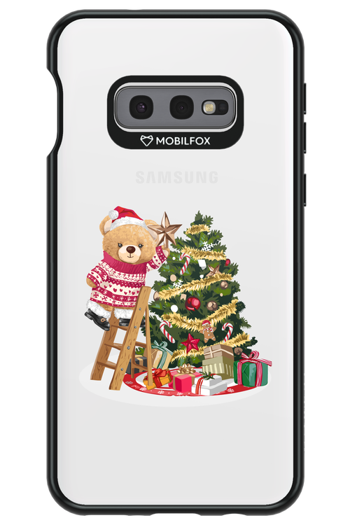 Christmas Bear (Transparent) - Samsung Galaxy S10e