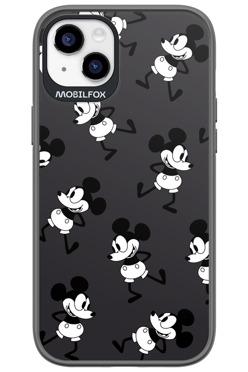 Iconic Mouse (antracite pattern) - Apple iPhone 14 Plus
