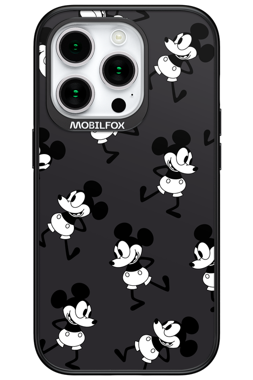 Iconic Mouse (antracite pattern) - Apple iPhone 15 Pro
