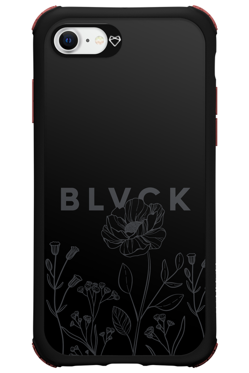 Black Flowers - Apple iPhone 7