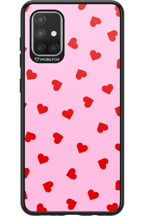 Sprinkle Heart Pink - Samsung Galaxy A71