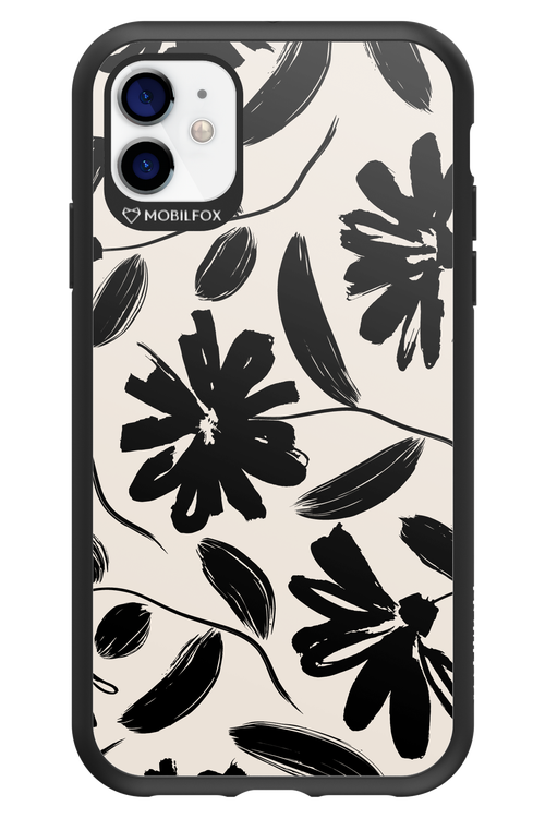 Monochrome Flowerss 2.0 - Apple iPhone 11