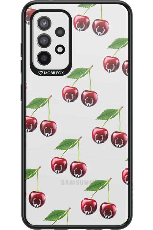 Spicy Cherries Transparent - Samsung Galaxy A72