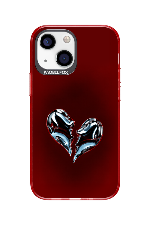 Broken Chrome Heart 2.0 - Apple iPhone 13 Mini