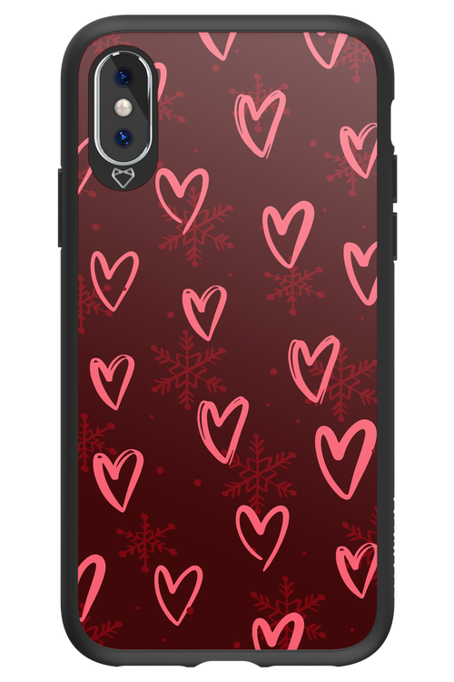 Christmas Hearts - Apple iPhone X