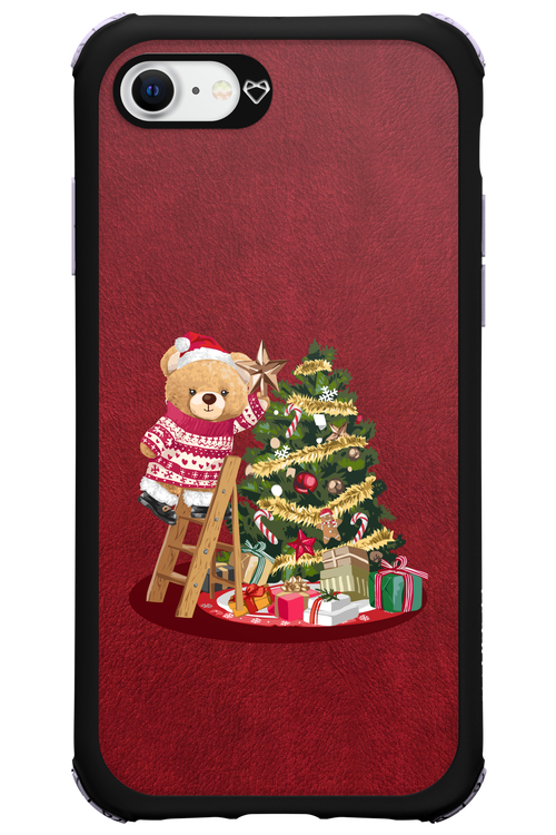 Christmas Bear (Burgundy) - Apple iPhone 8