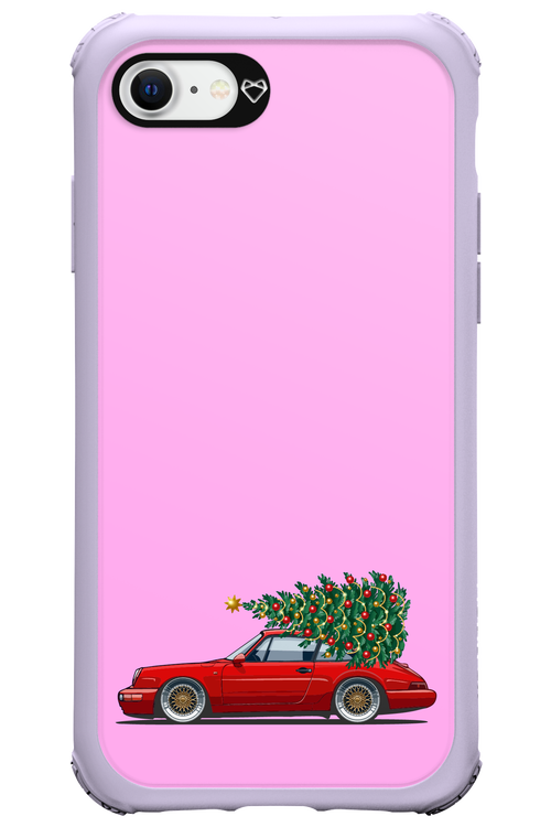 XMAS Car Pink - Apple iPhone SE 2022