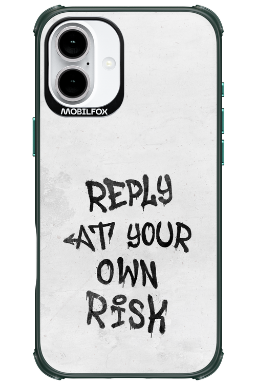 At Your Own Risk 2.0 - Apple iPhone 16 Plus