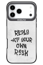 At Your Own Risk 2.0 - Apple iPhone 17 Pro Max