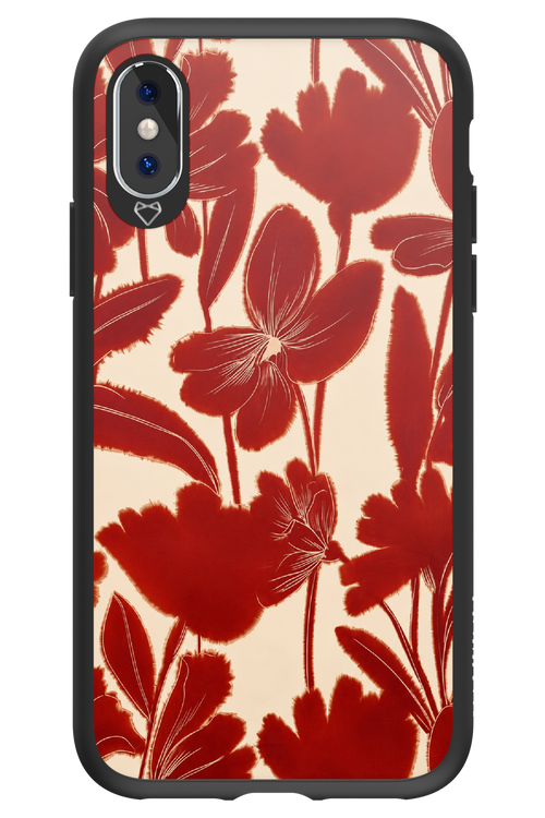 Burgundy Flowers 2.0 - Apple iPhone XS