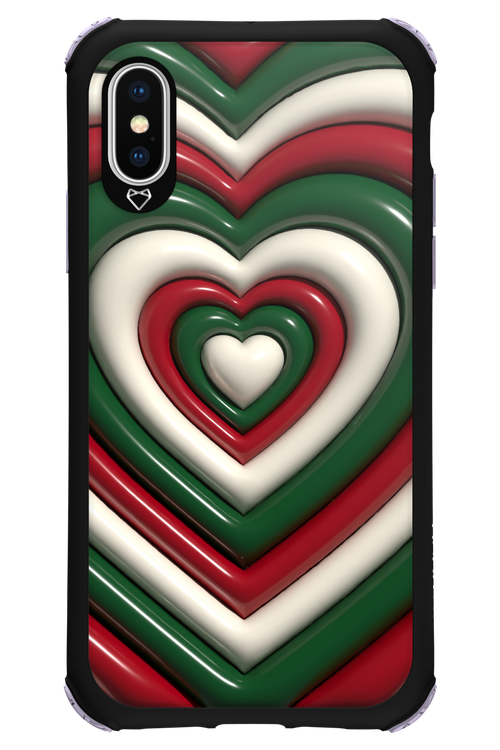 XMAS Hearts - Apple iPhone X