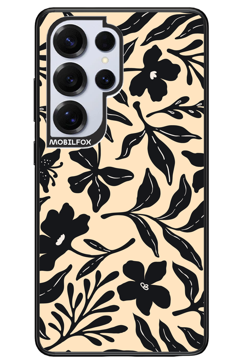 Black Flowers 2.0 - Samsung S25 Ultra