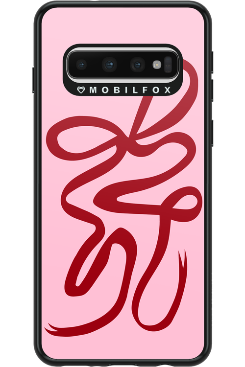 Burgundy Bow - Samsung Galaxy S10