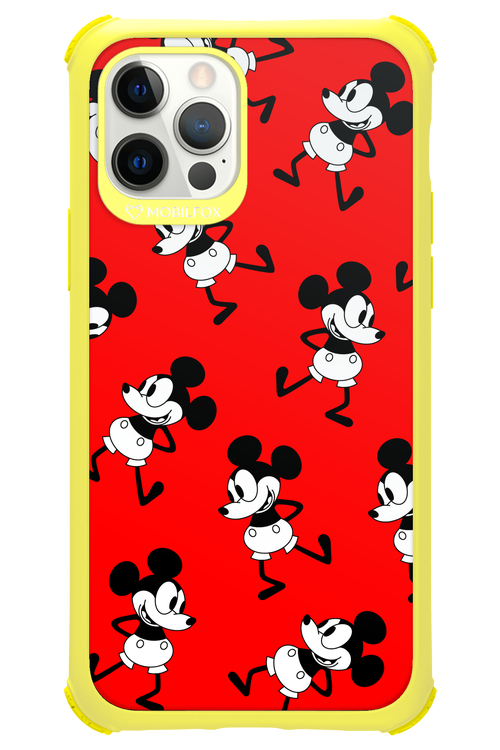 Iconic Mouse (red pattern) - Apple iPhone 12 Pro
