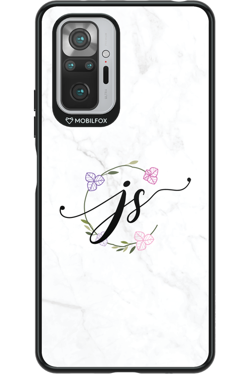 JS Monogram White - Xiaomi Redmi Note 10 Pro