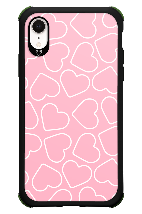 Line Heart Pink - Apple iPhone XR