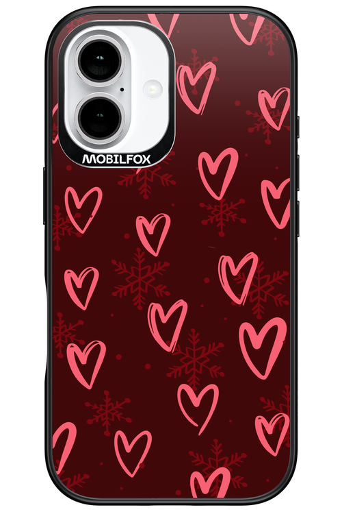 Christmas Hearts - Apple iPhone 16