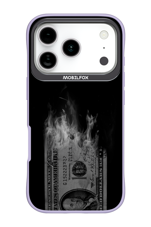 Money Burn B&W - Apple iPhone 17 Pro
