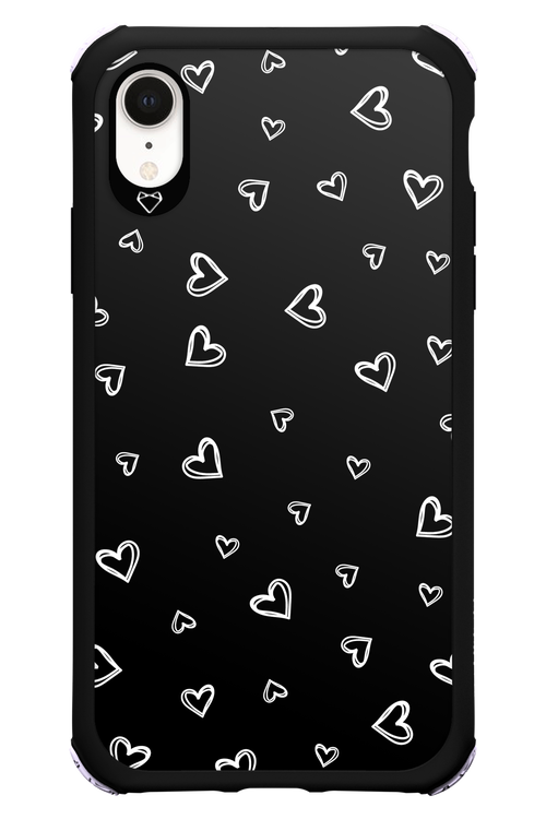 Monochrome Hearts 2.0 - Apple iPhone XR